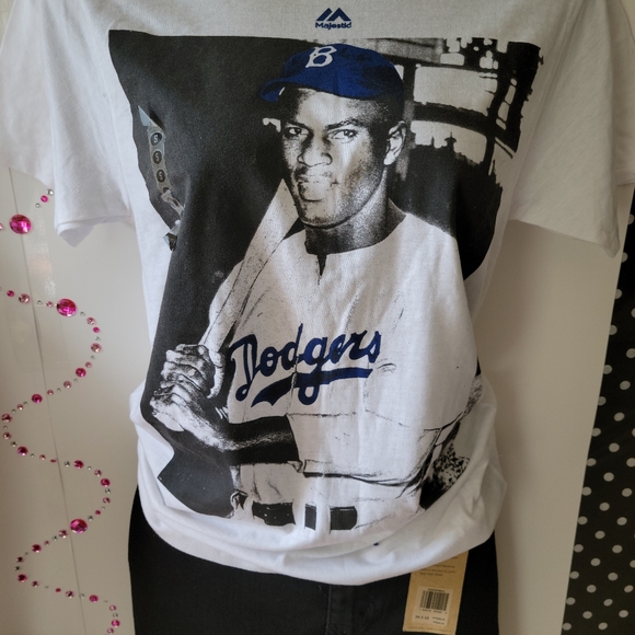 MAJESTIC Cooperstown Collection Jackie Robinson graphic print tee - Picture 2 of 6